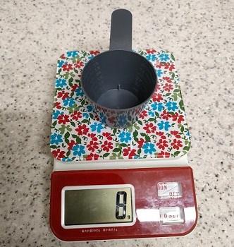 軽量スプーンの重量測定