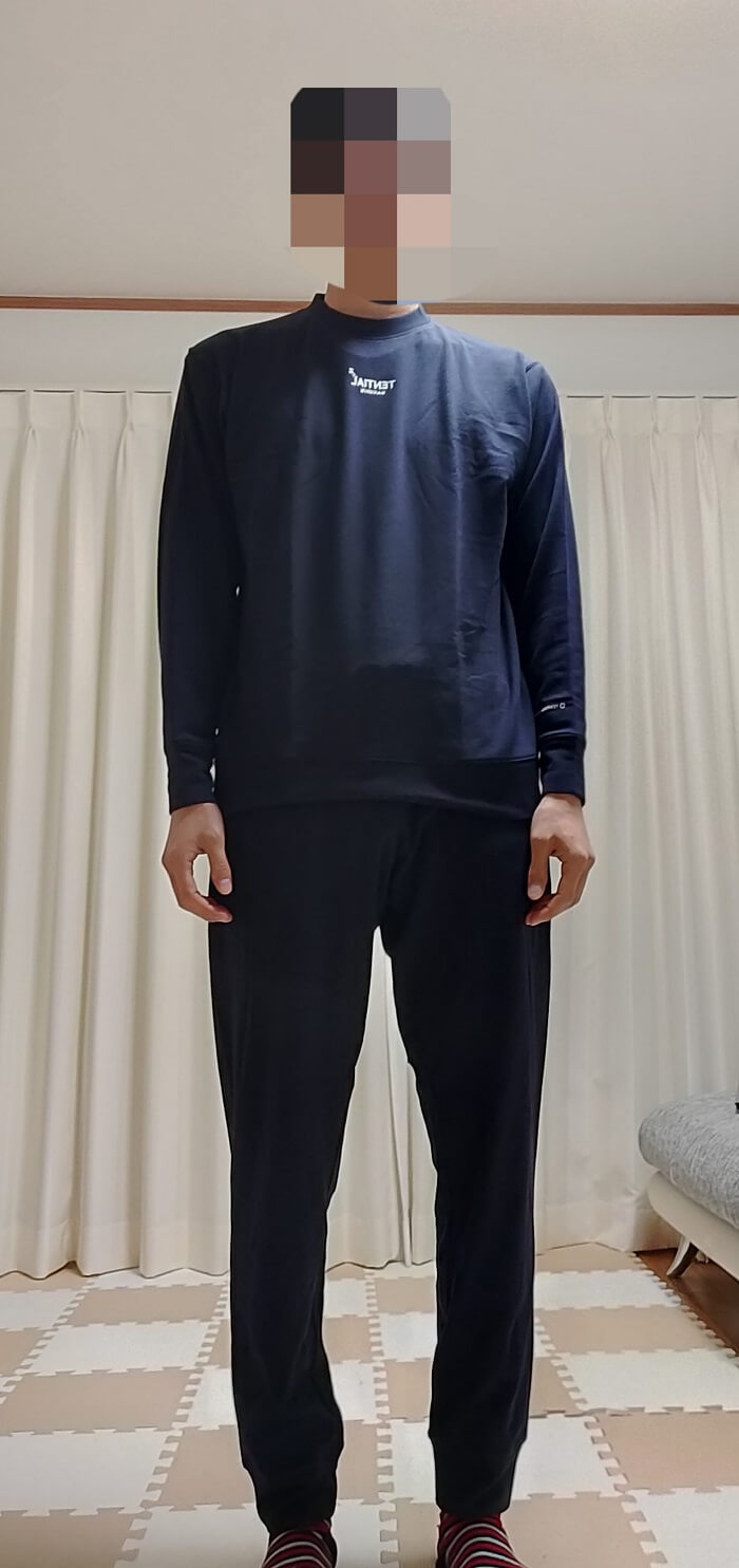 筆者がBAKUNE着用